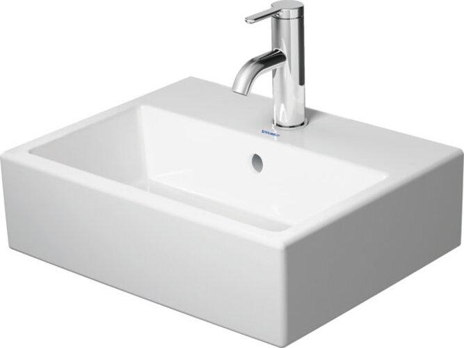 Duravit Lave-mains VERO AIR m ÜL HLB 450x350mm 1 trou de robinet blanc (350 mm, 450 mm)