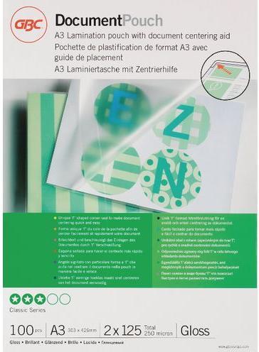 Produktbild GBC Laminierfolie (A3, 100 Stück, 125 µm)