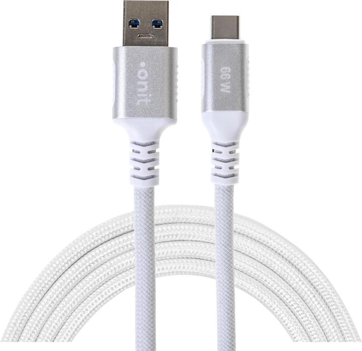 Produktbild Onit USB 3.1-Kabel USB A - USB C 2 m, Weiss (2 m, USB 3.1, 66 W)
