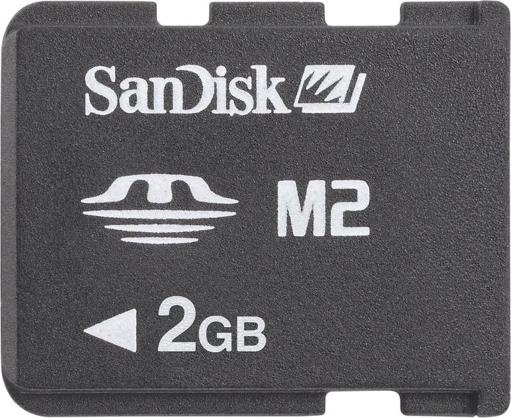 Immagine prodotto SanDisk Memory Stick Micro M2 2GB, inclusa MS Pro D (2 GB, Memory Stick Micro M2)