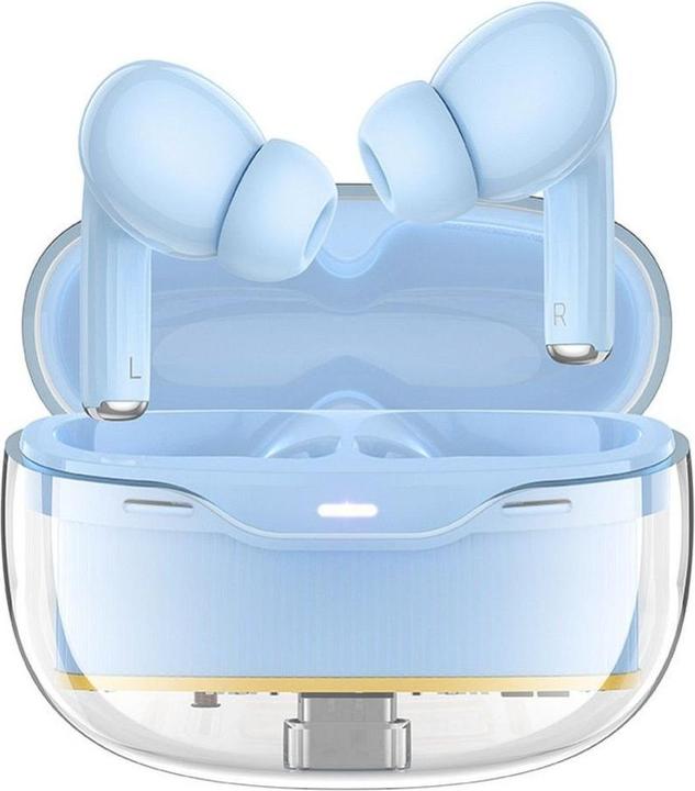 Actual product image Hoco Wireless headphones wireless earphones bluetooth TWS EW54 blue (4 h, Wireless)