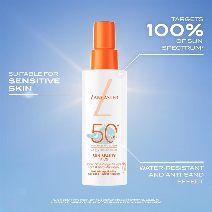 Image du produit Lancaster Sun Beauty Kids Face & B Milky Sun Protection Factor 50 + (Lait solaire, SPF 50, 150 ml)