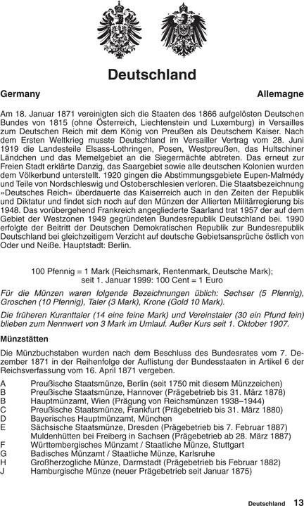 Immagine prodotto Kleiner deutscher Münzkatalog (Tedesco, Günter Schön, 2025)