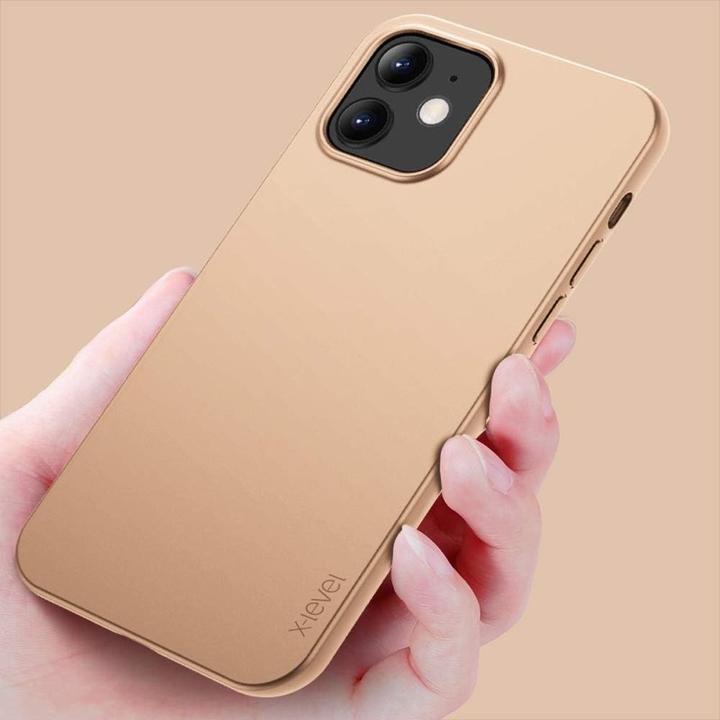 Immagine prodotto X-Level iPhone 12 Mini - Guardian Backcase aus TPU, ultra dünn & flexibel, Kameraschutz, Gold (Apple iPhone 12 mini)