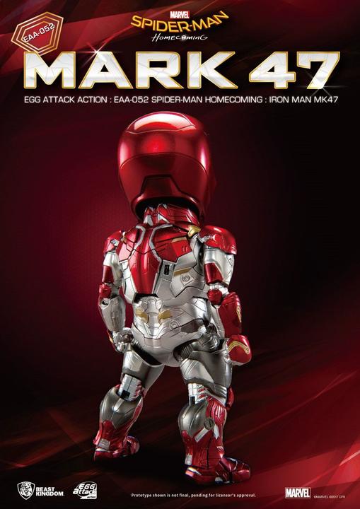 Image du produit Beast Kingdom Spider-Man Homecoming "Iron Man MK 47" Egg Attack Figurine d'action
