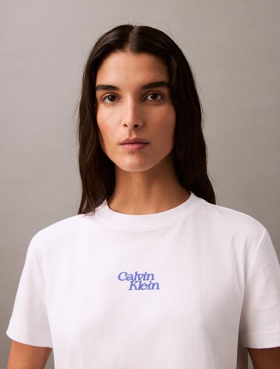 Actual product image Calvin Klein Jeans Ss Flocked Logo Cn Tee (M)