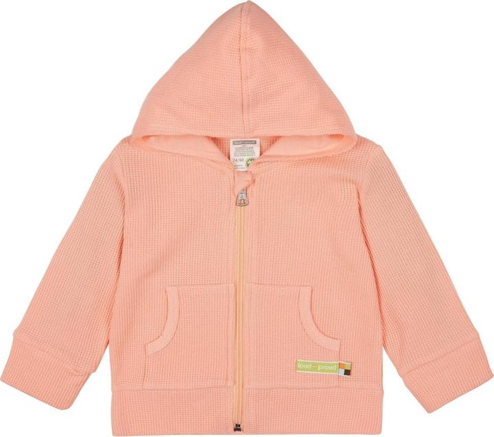 loud + proud Kapuzenjacke Waffelstruktur