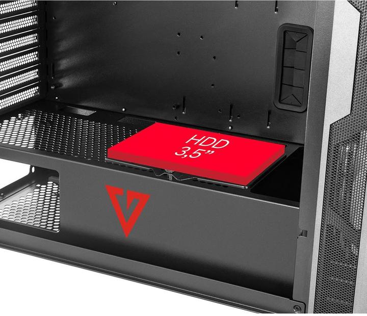 Actual product image Modecom Volcano Amirani Juodas Computer Housing (Mini-ITX, ATX, mATX)