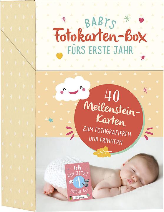 Image du produit Boîte de cartes photos de la première année de vie de bébé (Allemand)