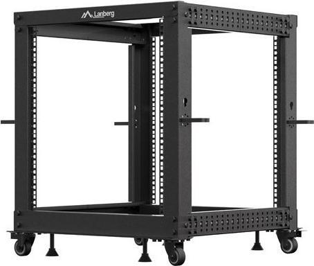 Productafbeelding Lanberg OPEN RACK 19 12U 600X600-1100 REGULOWANY CZARNY (19 inch rek)