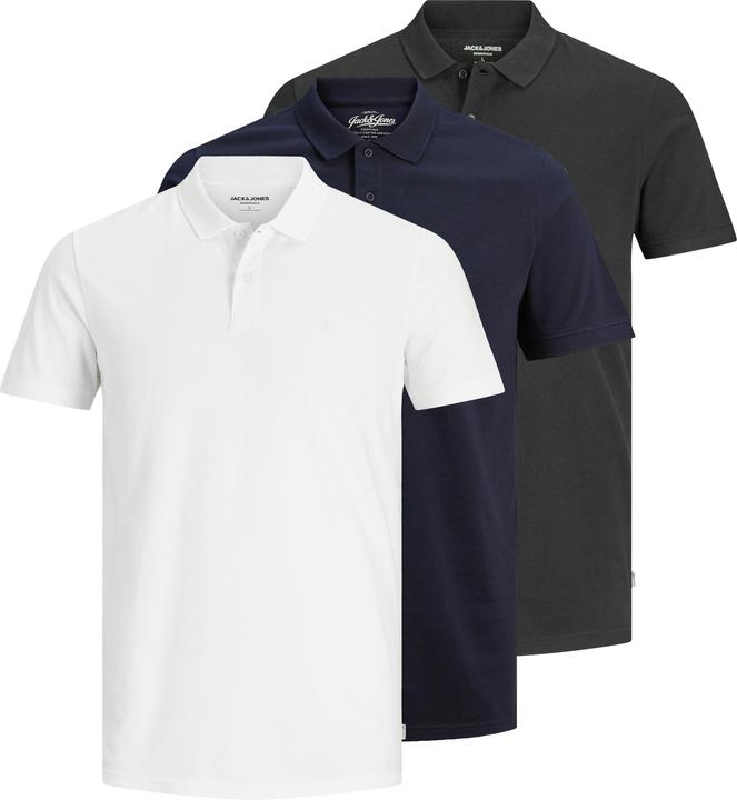 Jack & Jones Jjebasic Polo Ss 3pk Mp Noos