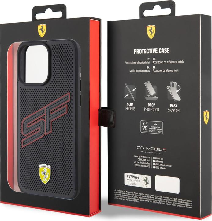 Immagine prodotto Ferrari Custodia in pelle - iPhone 15 Pro (Apple iPhone 15 Pro)