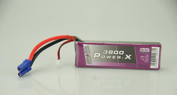 Immagine prodotto Hacker Batteria TopFuel LiPo 7.4V 3800mAh 35C (7.40 V, 3800 mAh)