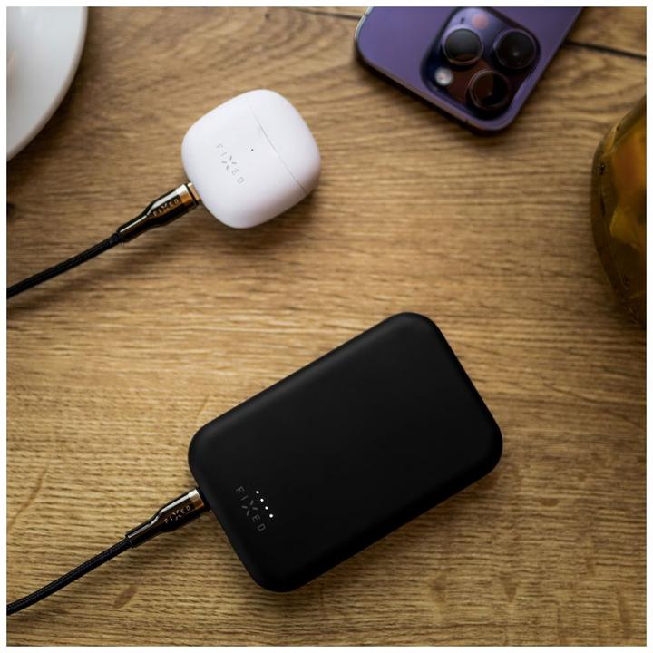 Actual product image Fixed Braided Cable USB-C/USB-C, 0,5m, 100W, black (0.50 m)