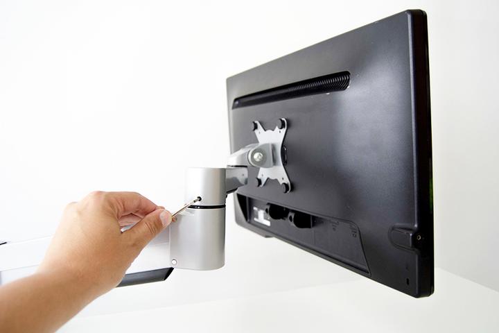 Produktbild Kenson Monitor Arm med gaspatron (sølv) (Tisch, 32")
