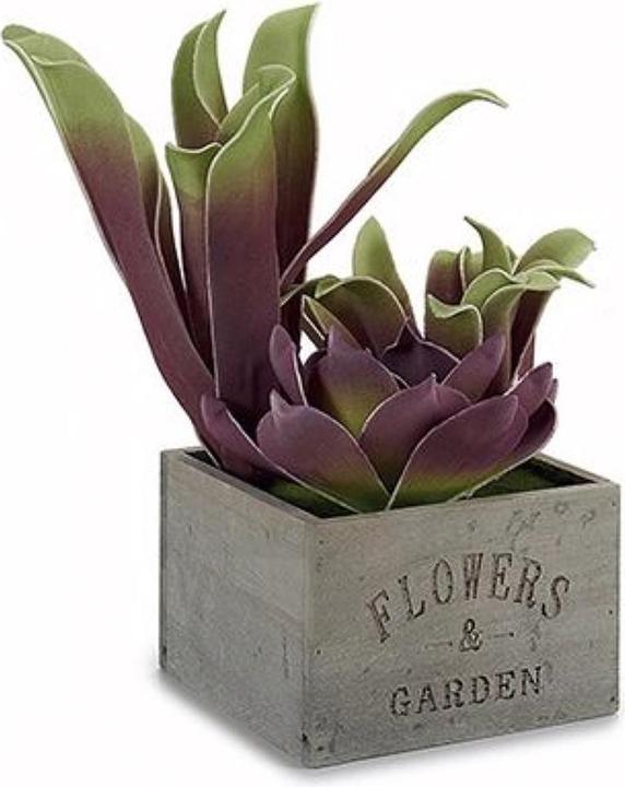 Produktbild Natura Punto Blumentopf aus Holz mit Aufdruck, rechteckig, 15 x 28 x 15cm (28 cm)