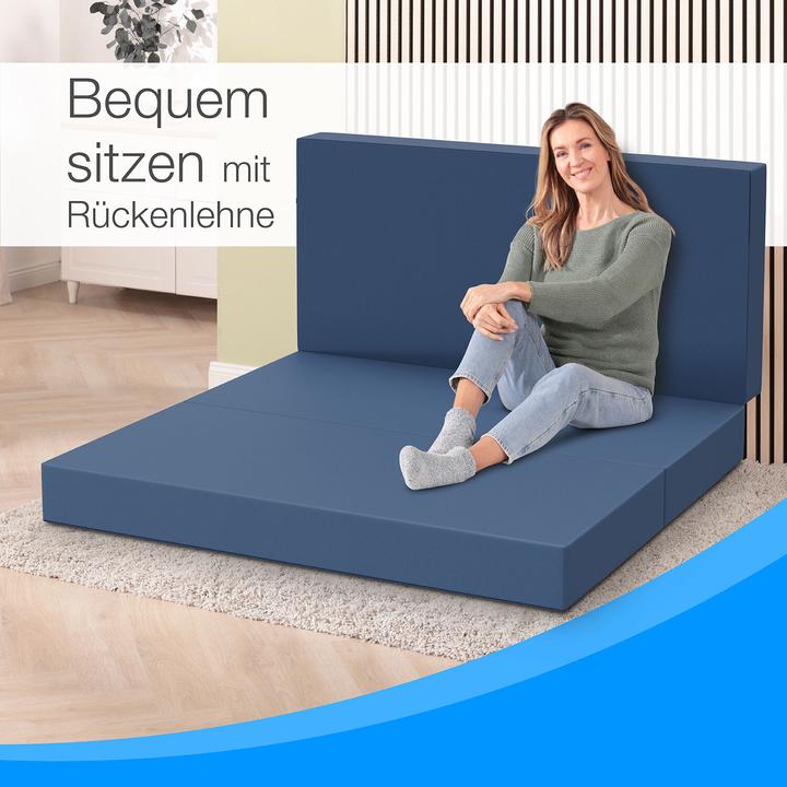 Produktbild Bestschlaf Klappmatratze, 3-teilige Faltmatratze, Reisebett, Gästematratze (140 x 195 cm, Schaumstoffkern)
