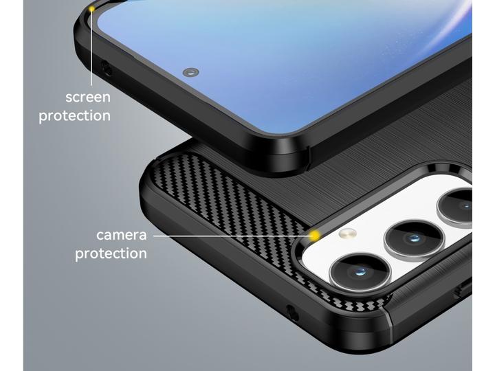 Immagine prodotto Screenguard Carbon Brushed Soft TPU Case (Samsung Galaxy A35)