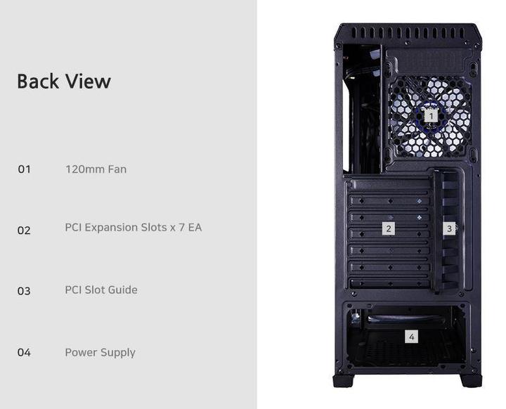 Immagine prodotto Zalman N5 TF ATX, ventola RGB x4, T/G (ATX, Mini-ITX)