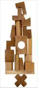 Actual product image Wooden Story Natural Stacking Tower (English)