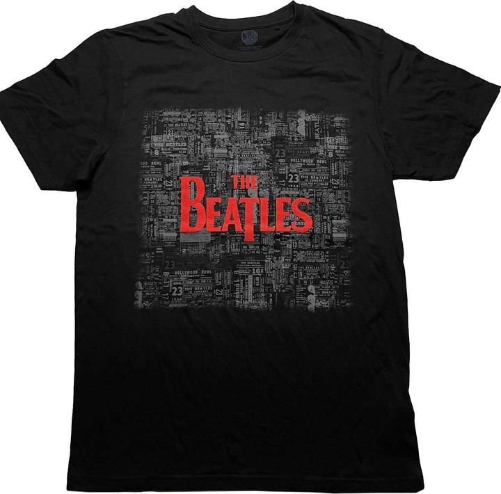 Unisex Adult Tickets & Logo Puff Print Cotton T-Shirt (L)