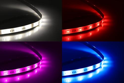 Actual product image Deltaco SMART HOME LED strip extension, 1m, RGB, 2700K-6500K, 6 contacts, suitable for SH-LS3M, whit (Multicoloured, 300 cm, Indoor, Outdoor)