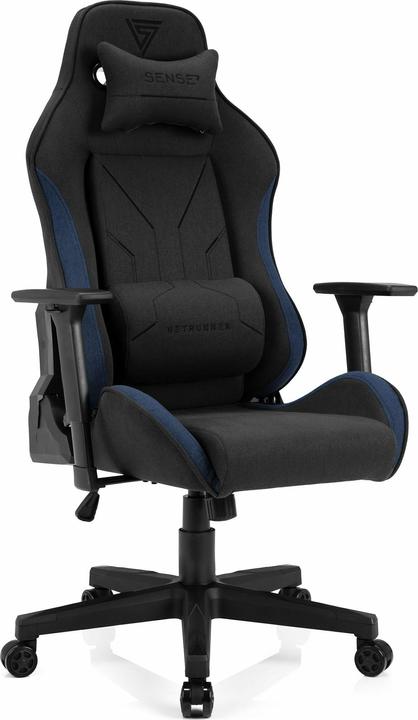 Actual product image Sense Gaming Chair Sense7 Netrunner fabric Gaming Chair, Black-Blue