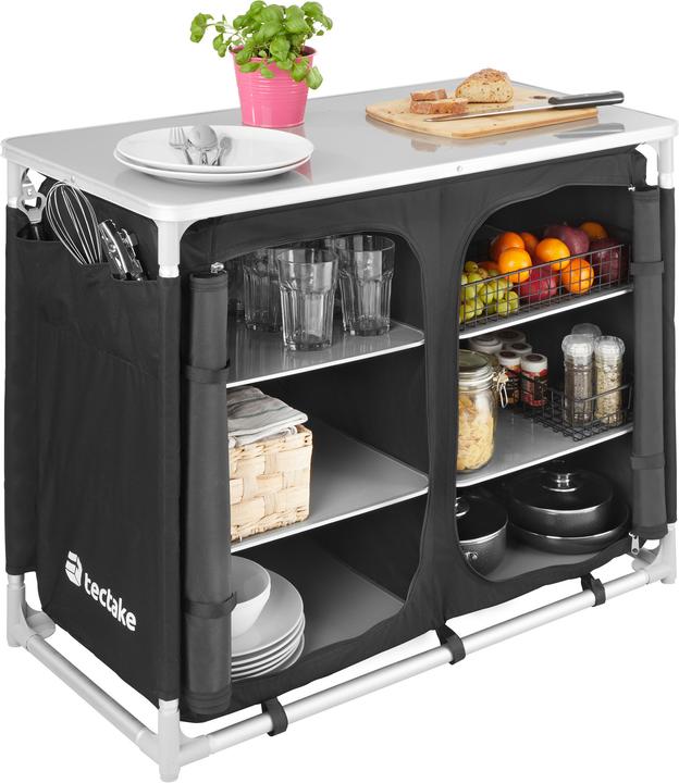 Produktbild tectake Campingküche 97x47,5x78cm