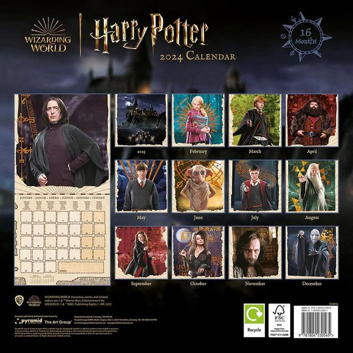 Produktbild Pyramid Harry Potter Kalender 2024 Magical Fundations (30 x 30 cm, Englisch)