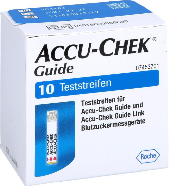 Produktbild Roche ACCU-CHEK Guide Teststreifen, 10 St. Teststreifen (Teststreifen)