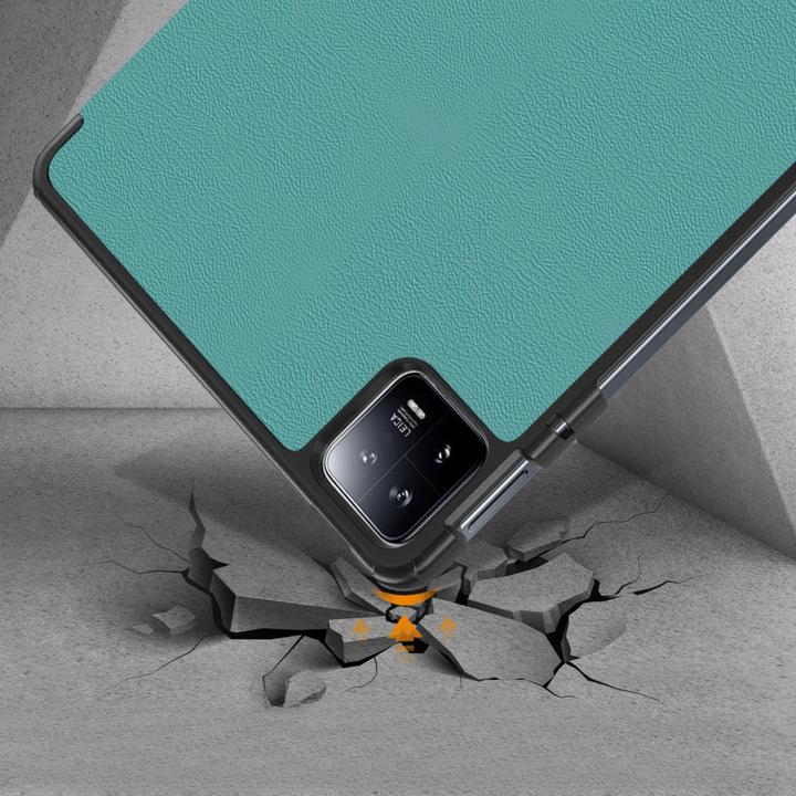 Actual product image Cover-Discount Xiaomi Pad 6 - Tri-fold Smart Case green (Xiaomi Pad 6, Xiaomi Pad 6 Pro)