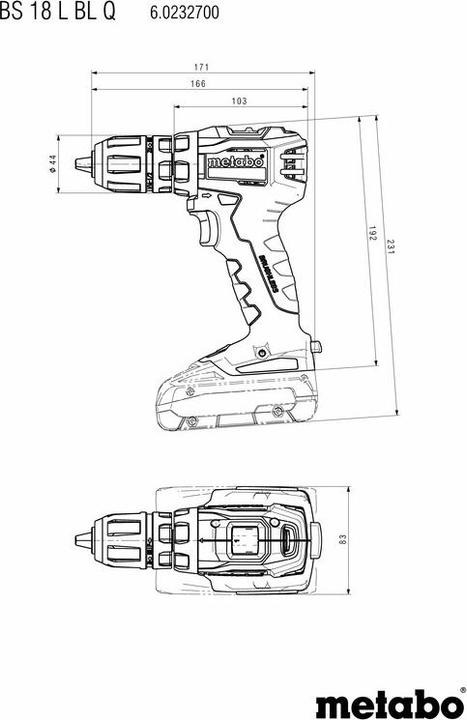 Produktbild Metabo BS 18 L BL Q (Akkubetrieb)