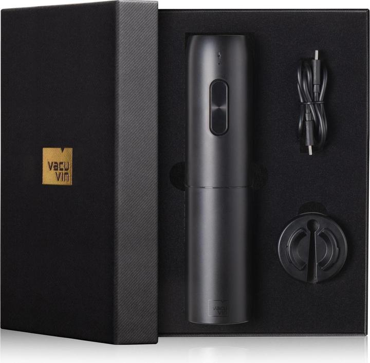 Immagine prodotto Vacu Vin Vacuvin Korkenzieher Elektrischer Weinöffner Schwarz (Cavatappi elettrico)