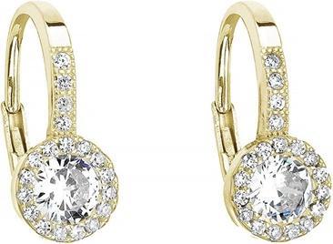 Actual product image Evolution Group Elegant gold-plated earrings with crystals 11202.1