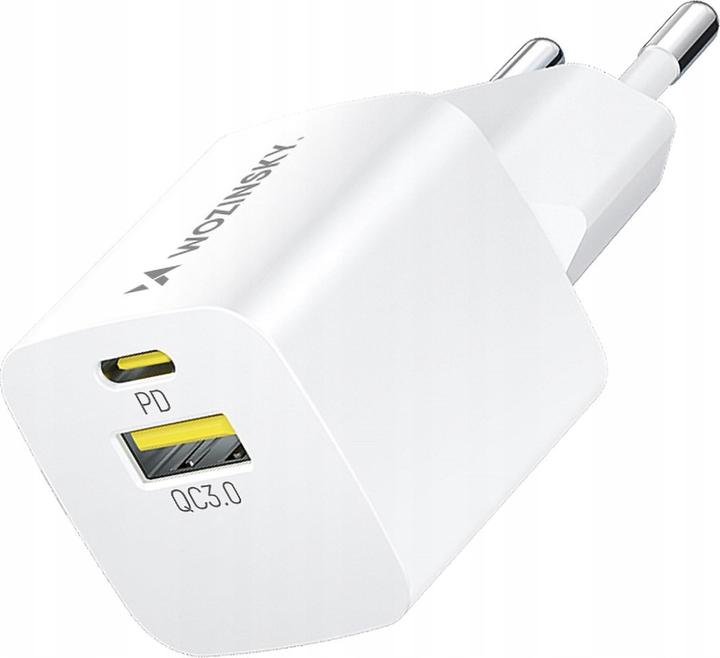 Image du produit Wozinsky Chargeur mural WWCEAC GaN USB-A USB-C 33W - blanc (33 W)