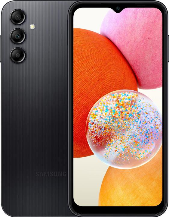 Samsung Galaxy A14 LTE (128 Go, Noir, 6.60", Double SIM hybride, 50 Mpx, 4G)