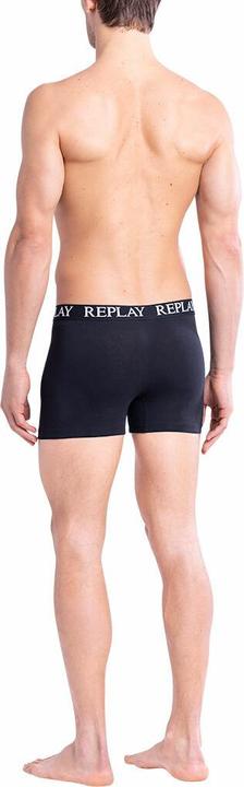 Actual product image Replay Trunk BOXER Style 01/C Basic Cuff Logo in a pack of 2 (L, pack of 2)