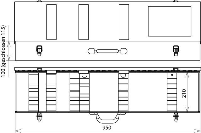 Immagine prodotto Dehn 767 701 Cassa in lamiera d'acciaio laccata blu a martello