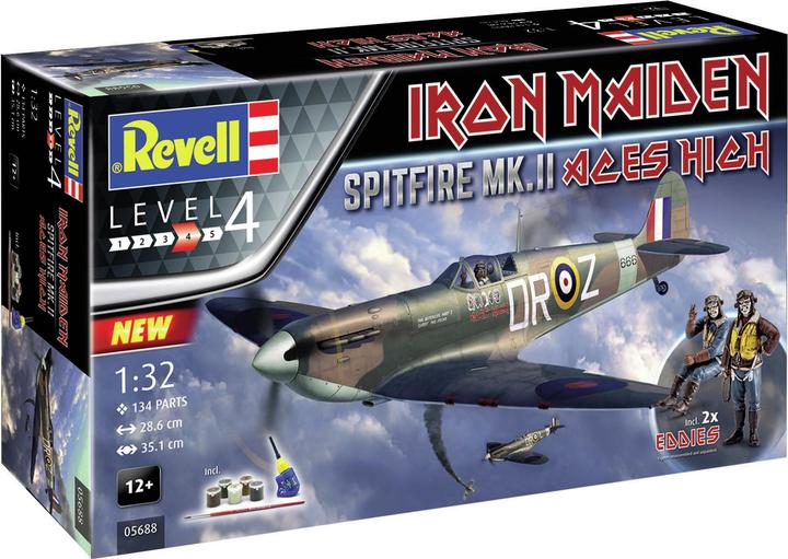 Actual product image Revell Gift Set Spitfire Mk.V Iron Maiden
