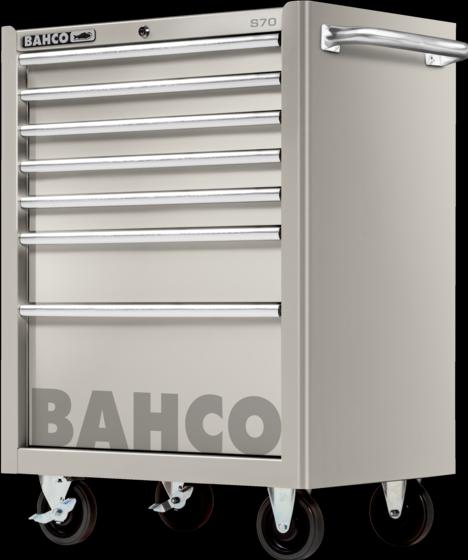 Actual product image Bahco Stainless steel workshop trolley with seven drawers, 26", 958 mm × 501 mm × 677 mm (7 x)