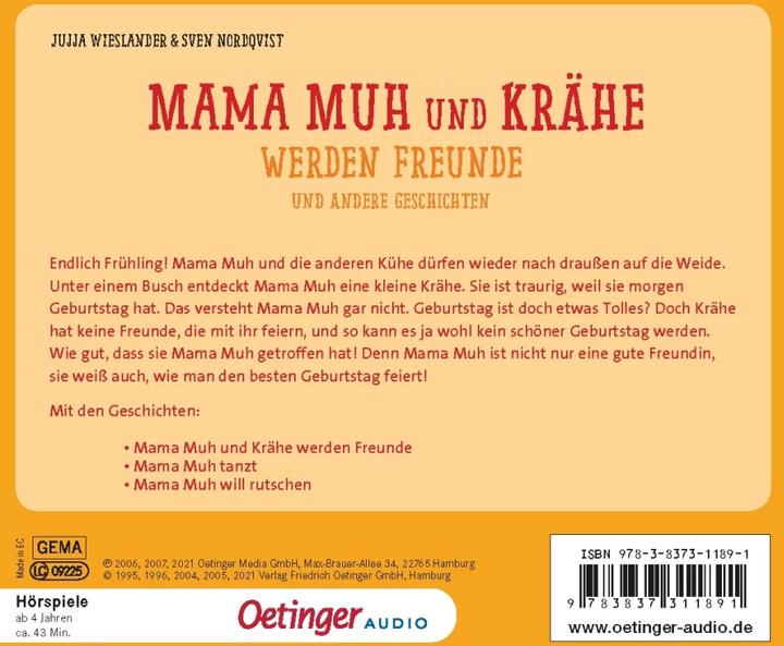Produktbild Mama Muh und Krähe werden Freunde (Jujja Wieslander, Maike Dörries, Gabriele Blum, Theresia Singer, Deutsch)