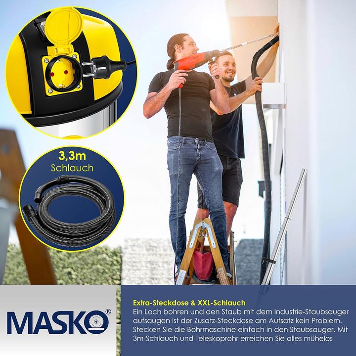 Image du produit Masko K-606S (Aspirateur eau et poussière)