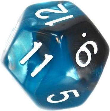 Immagine prodotto Rebel Set di dadi da gioco di ruolo - Due colori - Acciaio e Mėlyna