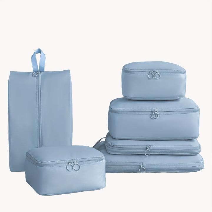 Immagine prodotto Only-Bags.Store Set da 6 pezzi di eleganti cubi da imballaggio in poliestere, borse organizer da viaggio