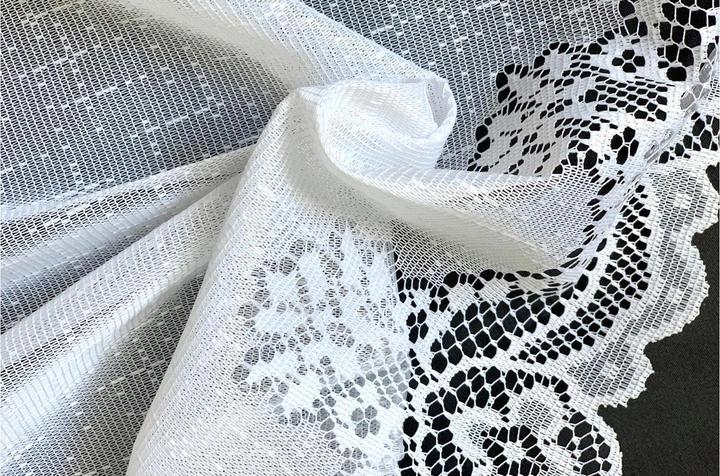 Immagine prodotto Hubatka Tenda da giorno Vitrage Lace-Vitragen 95 x 110 cm, Bianco (95 x 110 cm)
