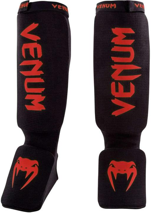 Venum Kontact Shin Guards Rot/Schwarz, XS, Grösse: XS, Produkttyp (XS)