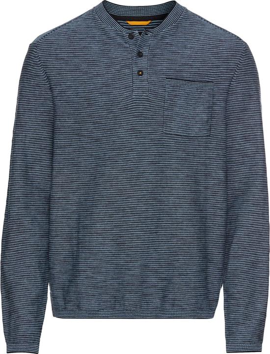 Camel Active Henley Langarmshirt aus einem Baumwollmix