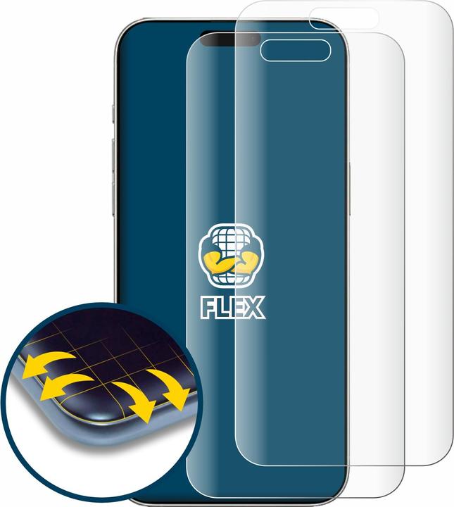 Image du produit BROTECT Film de protection plein écran Film de protection d'écran clair transparent (2 pièce(s), Apple iPhone 16)