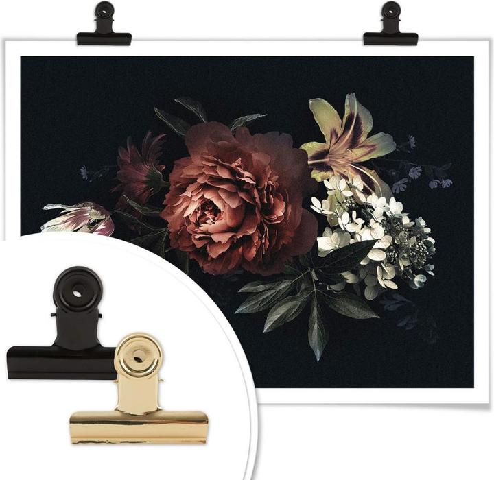 Produktbild Trenddeko Blumenbouquet Rot (50 x 40 cm)