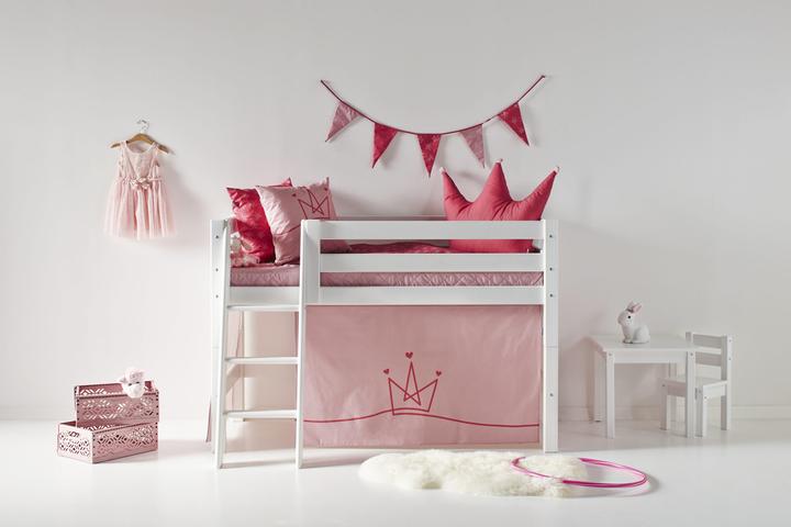 Produktbild Hoppekids PRINCESS Vorhang für Halbhohe Kinderbetten (Liegefläche 70x160 cm) in PALE MAUVE